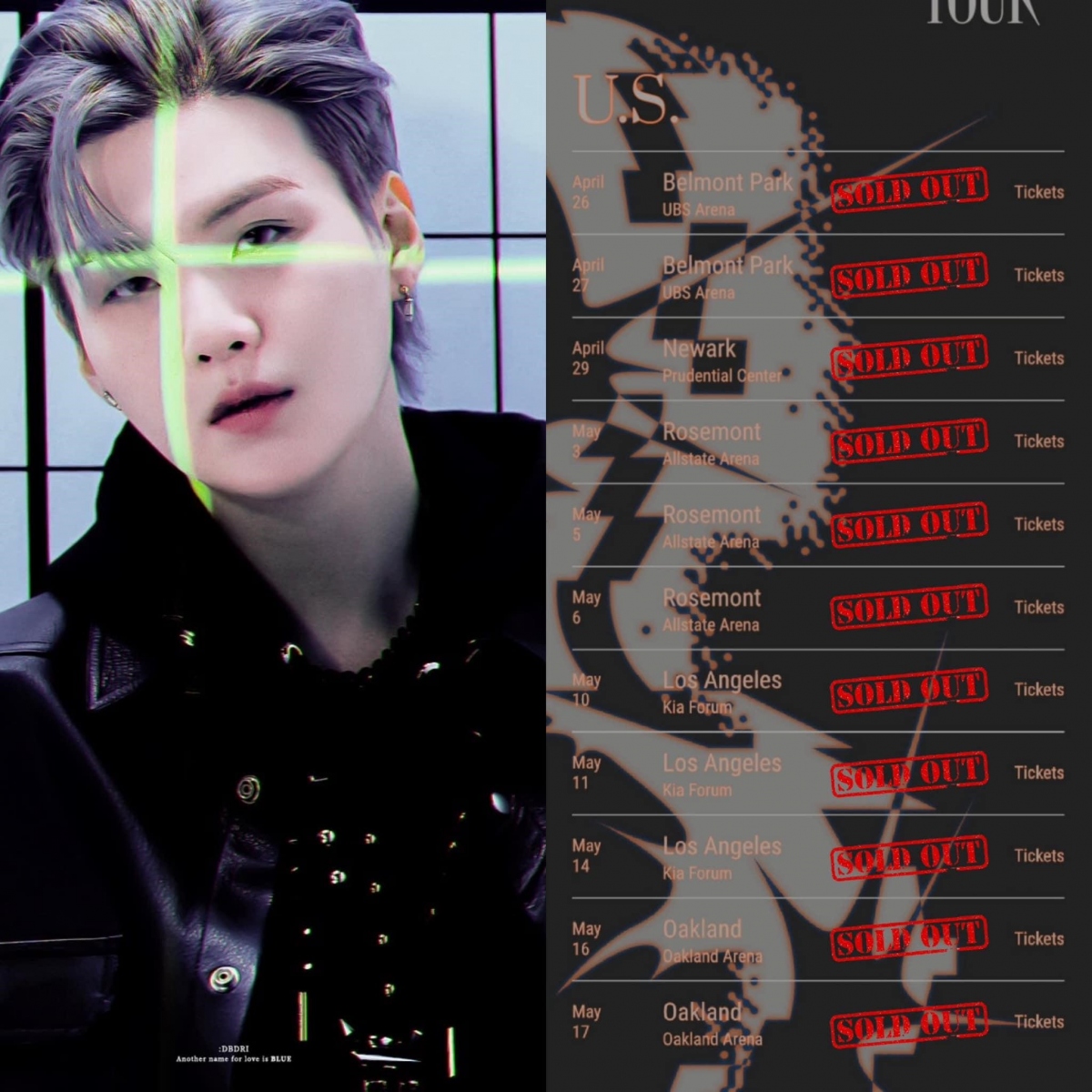 agust d tour suga bts đã bán hết vé cho 11 đêm concert tại mỹ hình ảnh 1 agust d tour suga bts da ban het ve cho 11 dem concert tai my hinh anh 1