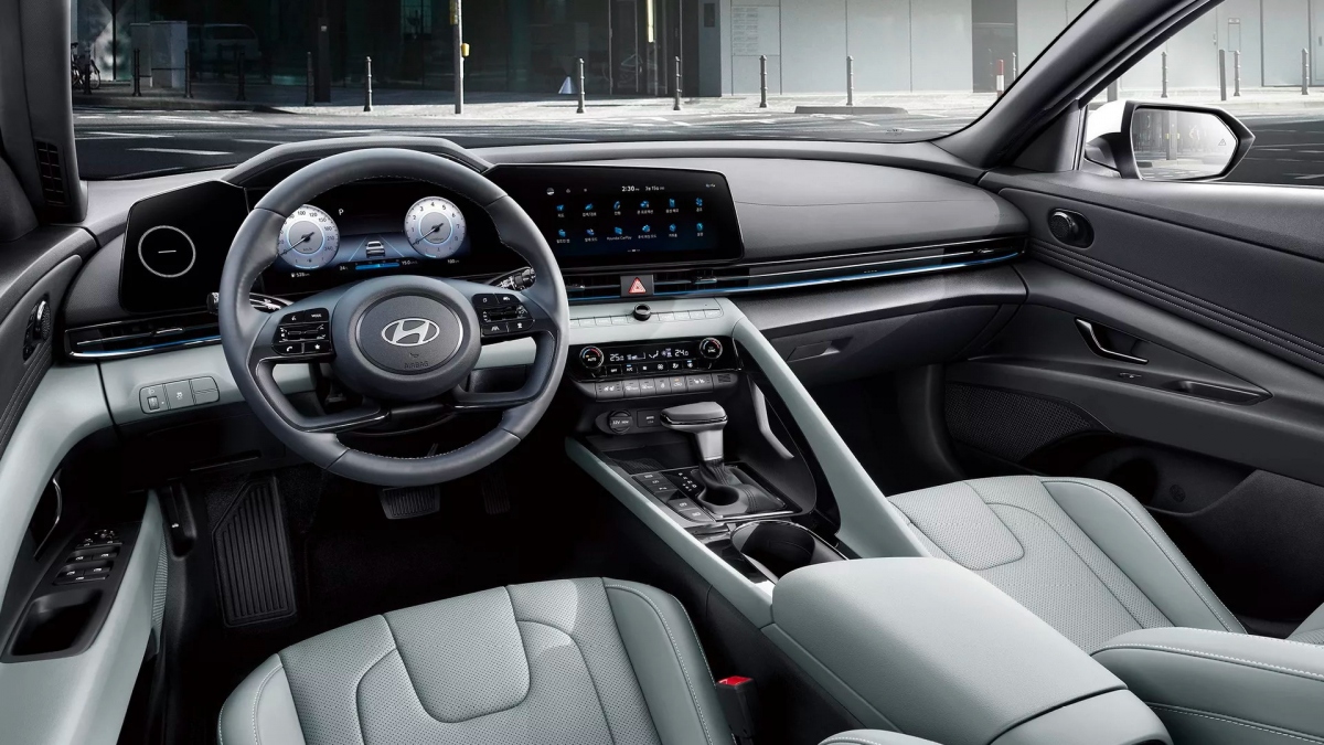 lo dien hinh anh day du cua hyundai elantra 2024, them phien ban hybrid hinh anh 5