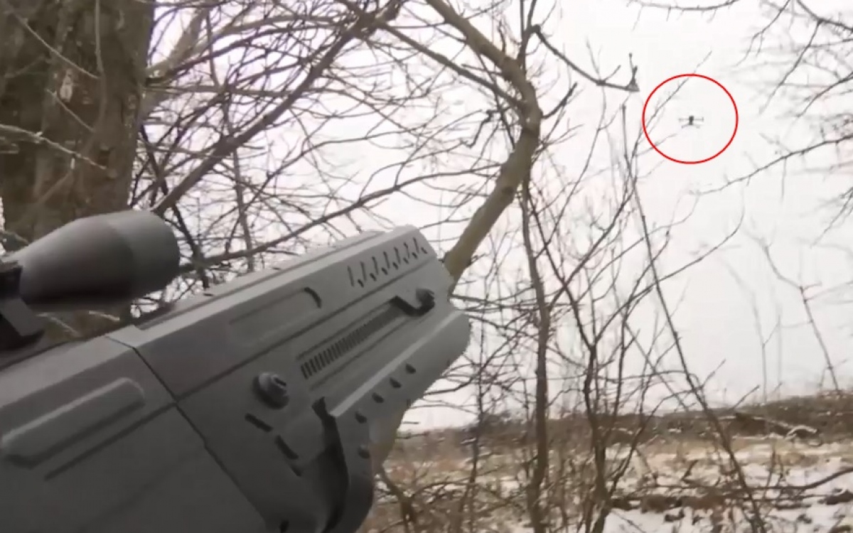 Nga vô hiệu hóa UAV Ukraine bằng súng điện từ. Ảnh: Bộ Quốc phòng Nga.