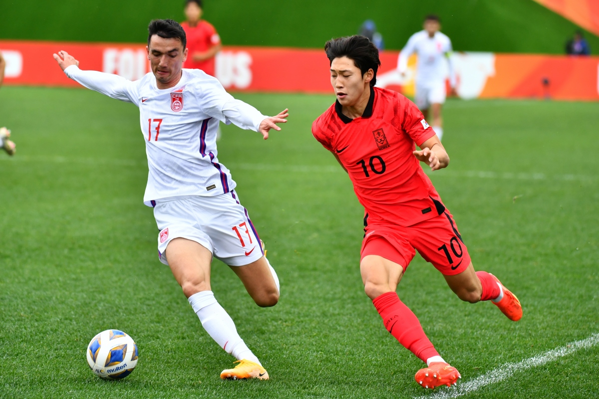 truc tiep u20 han quoc 0-0 u20 trung quoc nong bong tung giay hinh anh 1