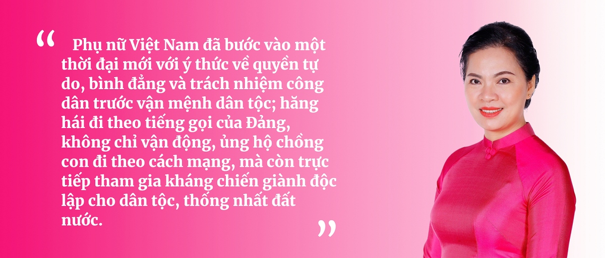 nhung nu lanh dao viet nam trong ta ao dai dan toc hinh anh 14