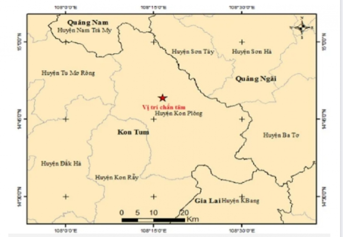 4 ngay lien tiep, kon tum xay ra dong dat hinh anh 1