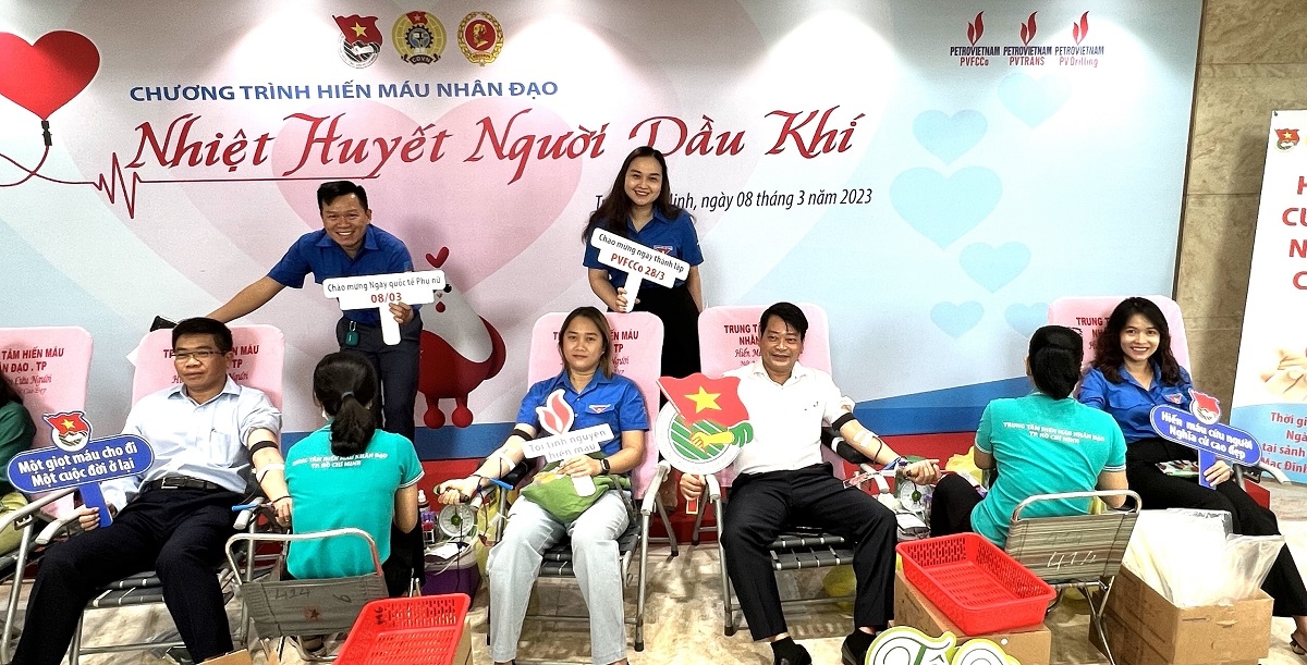 ngày hội hiến máu nhiệt huyết người dầu khí tại pvfcco hình ảnh 1 ngay hoi hien mau nhiet huyet nguoi dau khi tai pvfcco hinh anh 1
