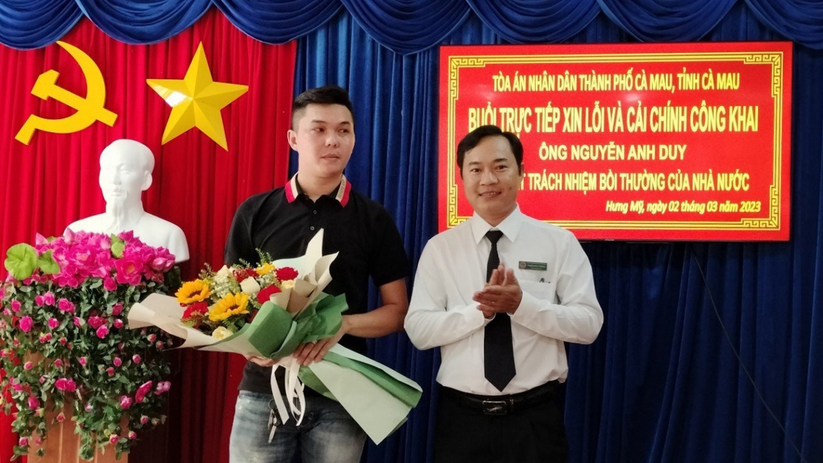 tand tp cà mau xin lỗi nam thanh niên bị ngồi tù oan hình ảnh 1 tand tp ca mau xin loi nam thanh nien bi ngoi tu oan hinh anh 1
