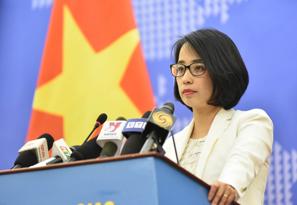 Người phát ngôn Bộ Ngoại giao Phạm Thu Hằng.