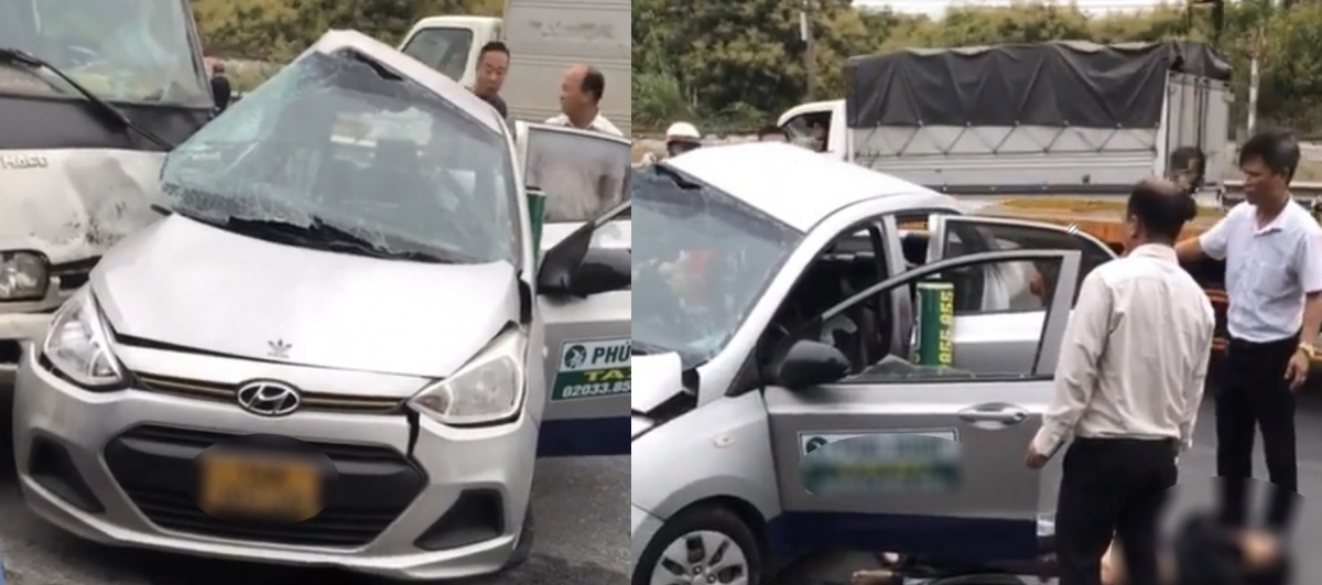 xe con va cham xe tai khien 4 nguoi chet va bi thuong tai quang ninh hinh anh 1