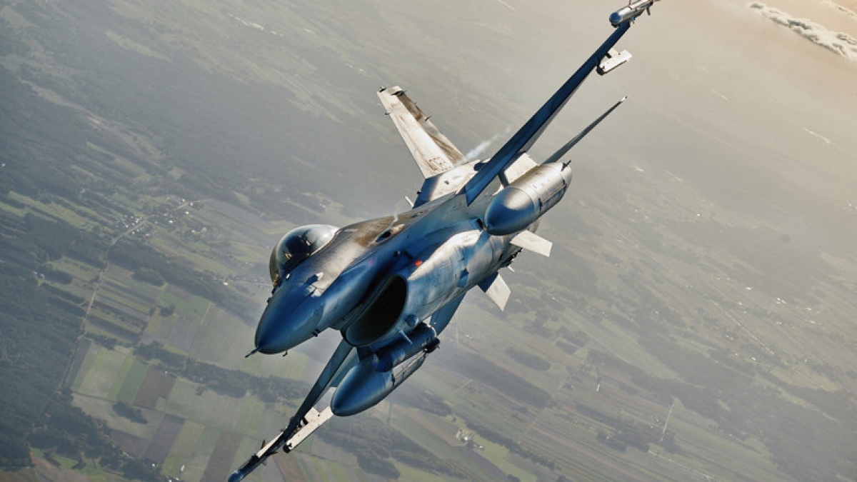 Máy bay F-16 tham gia cuộc tập trận của NATO ở Ba Lan năm 2022. Ảnh: AFP