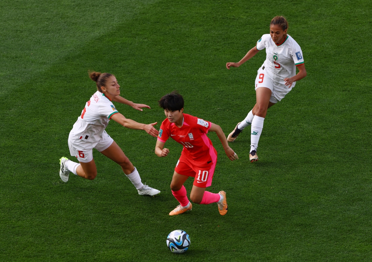 ĐT nữ Hàn Quốc toàn thua sau hai trận đầu tiên ở World Cup nữ 2023. (Ảnh: Reuters). 