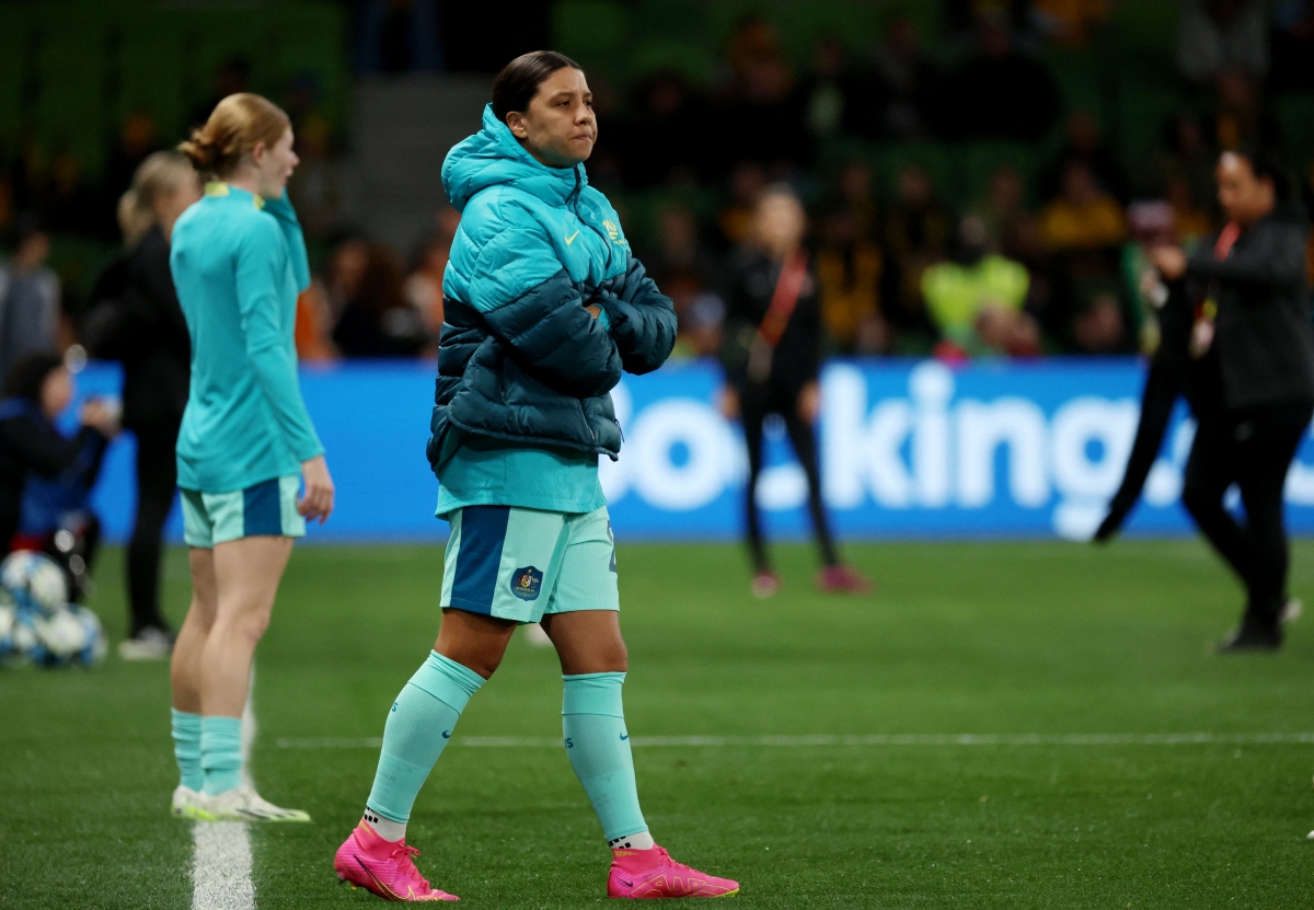 Ngôi sao Sam Kerr vẫn chưa thể có bất cứ phút thi đấu nào tại World Cup năm nay. (Ảnh: Reuters). 