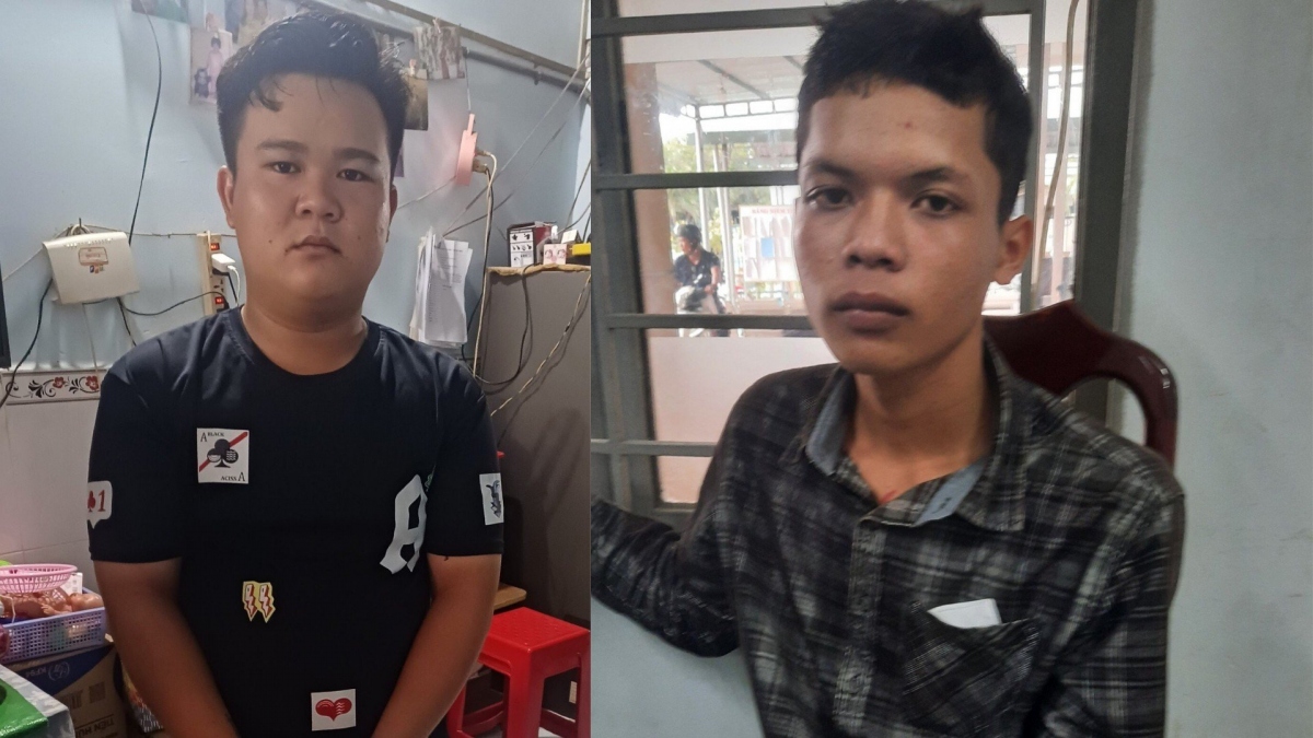 2 đối tượng gây ra vụ cướp bị bắt giữ (ảnh Công an cung cấp)