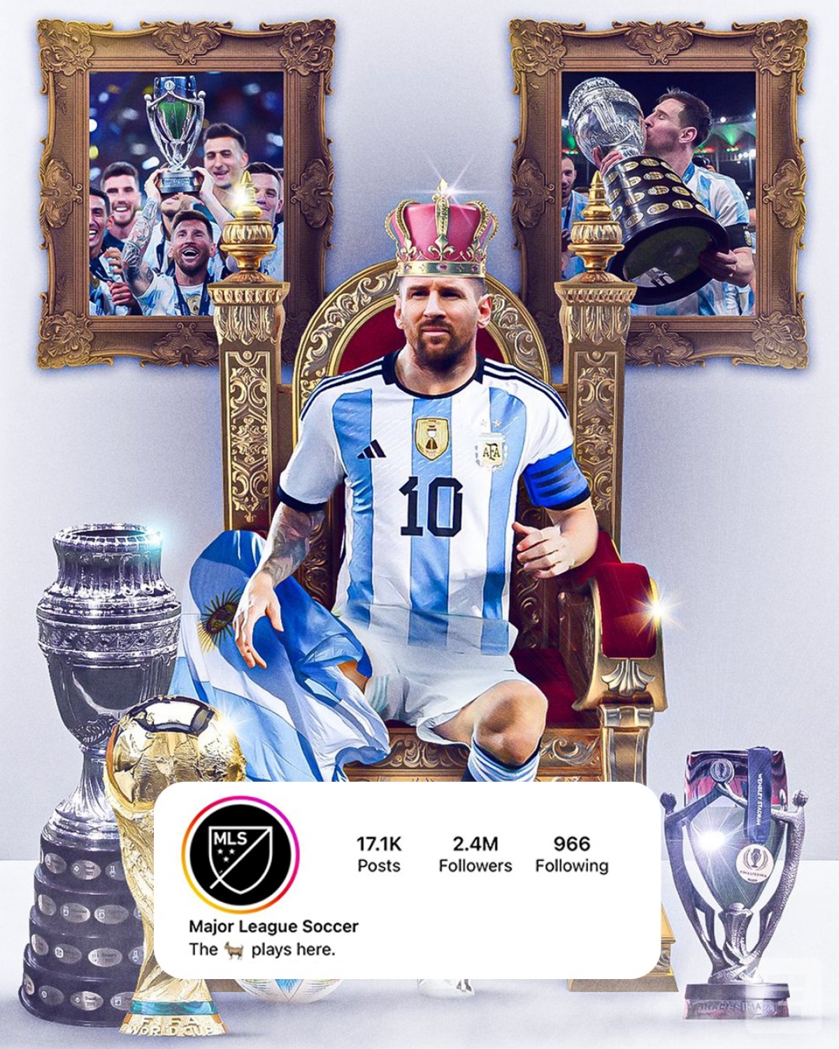 Inter Miami chính thức điền tên Lionel Messi vào đội hình. (Ảnh: ESPN)