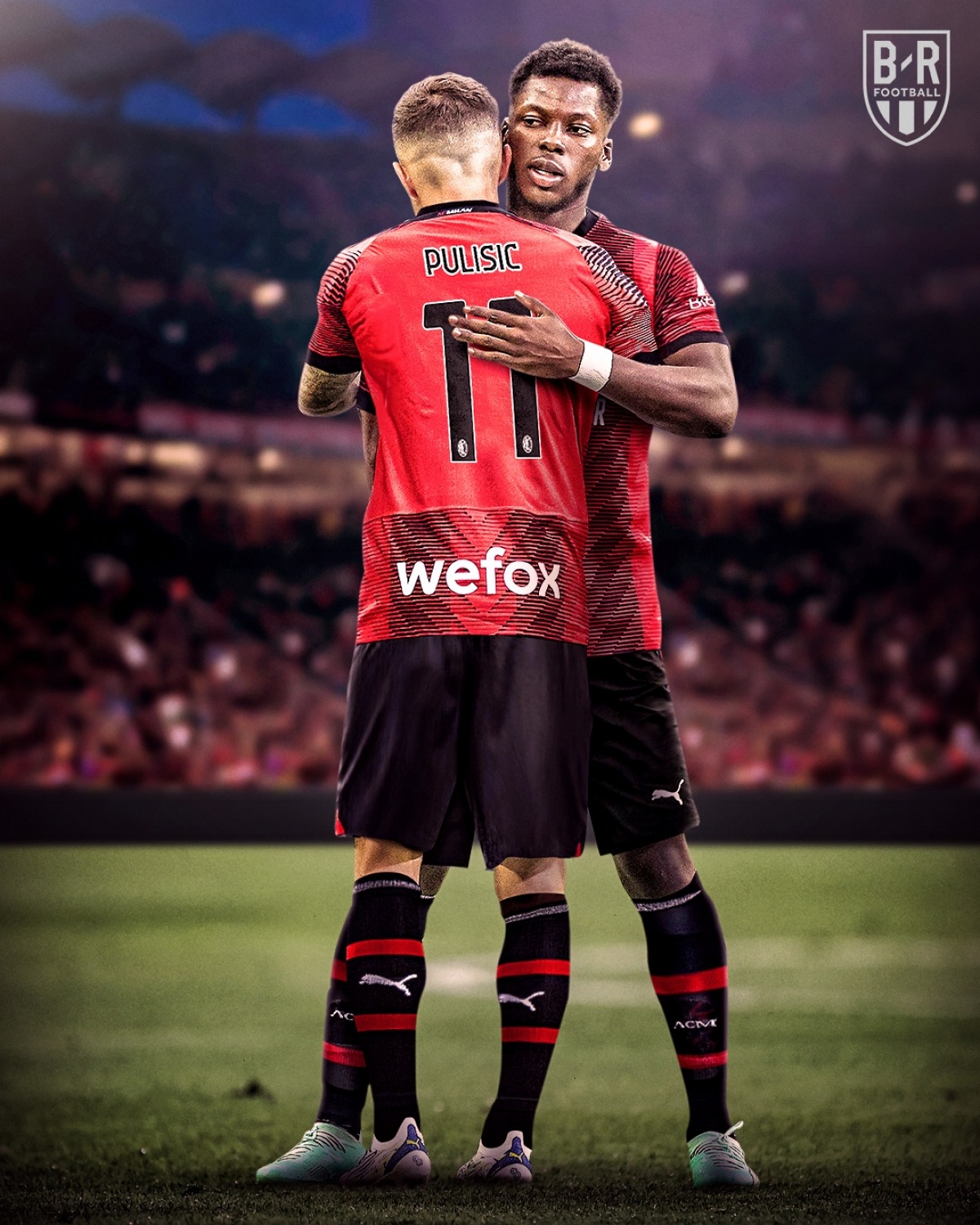 Christian Pulisic sát cánh cùng đồng đội ở ĐT Mỹ là Yunus Musah tại AC Milan. (Ảnh: Bleacher Reports)