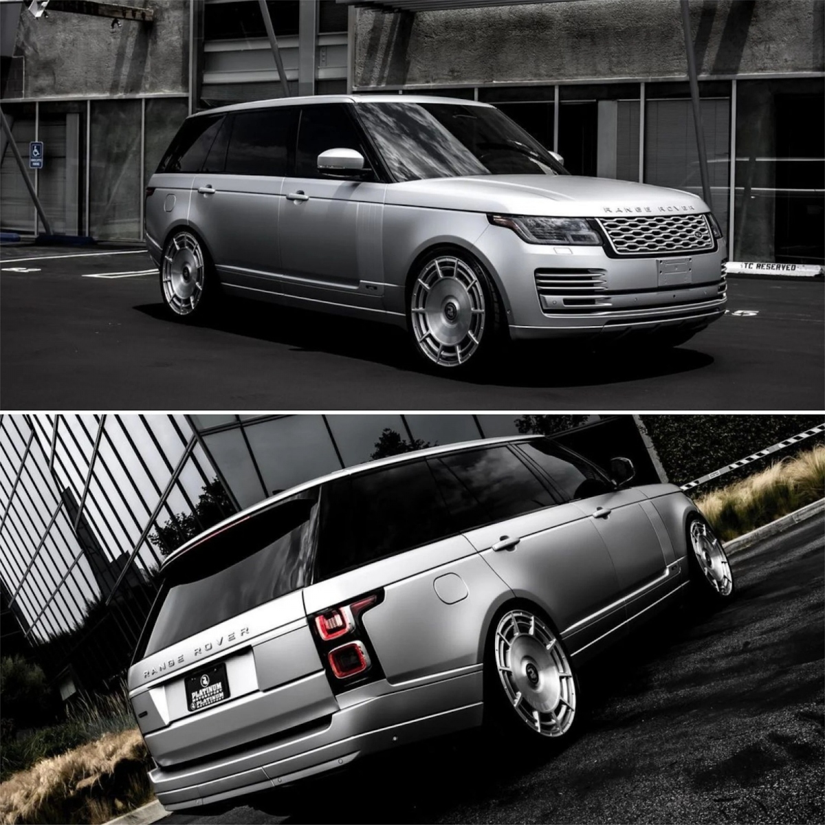 Ngoài ra, Kim Kardashian còn sở hữu chiếc Range Rover SVAutobiography trị giá 177.000 USD. Ngôi sao truyền hình thực tế sơn màu bạc KK x Platinum Special Pantone Satin Silver và trang bị bánh xe của Platinum Group.