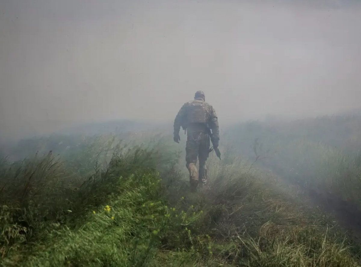 Binh lính Ukraine ở Donetsk. Ảnh: Reuters