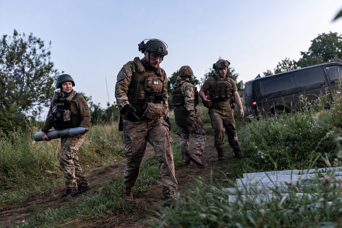 Binh lính Ukraine tại Bakhmut. Ảnh: Getty