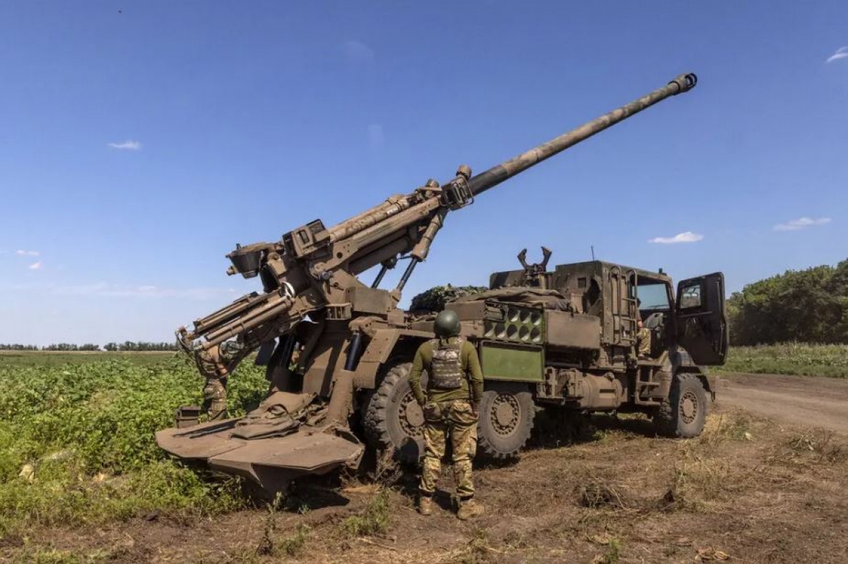Pháo binh đóng vai trò quan trọng trong chiến lược quân sự của Ukraine. Ảnh: New York Times