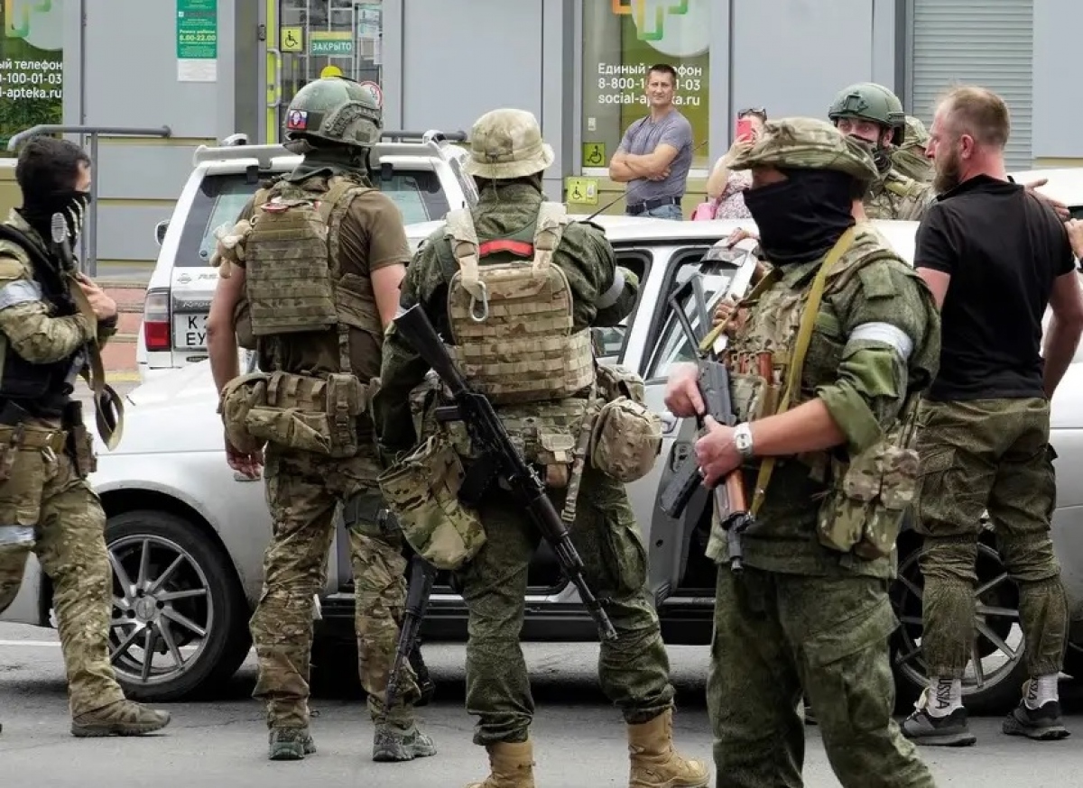 Lính Wagner ở Belarus. (Ảnh: Thedefensepost)