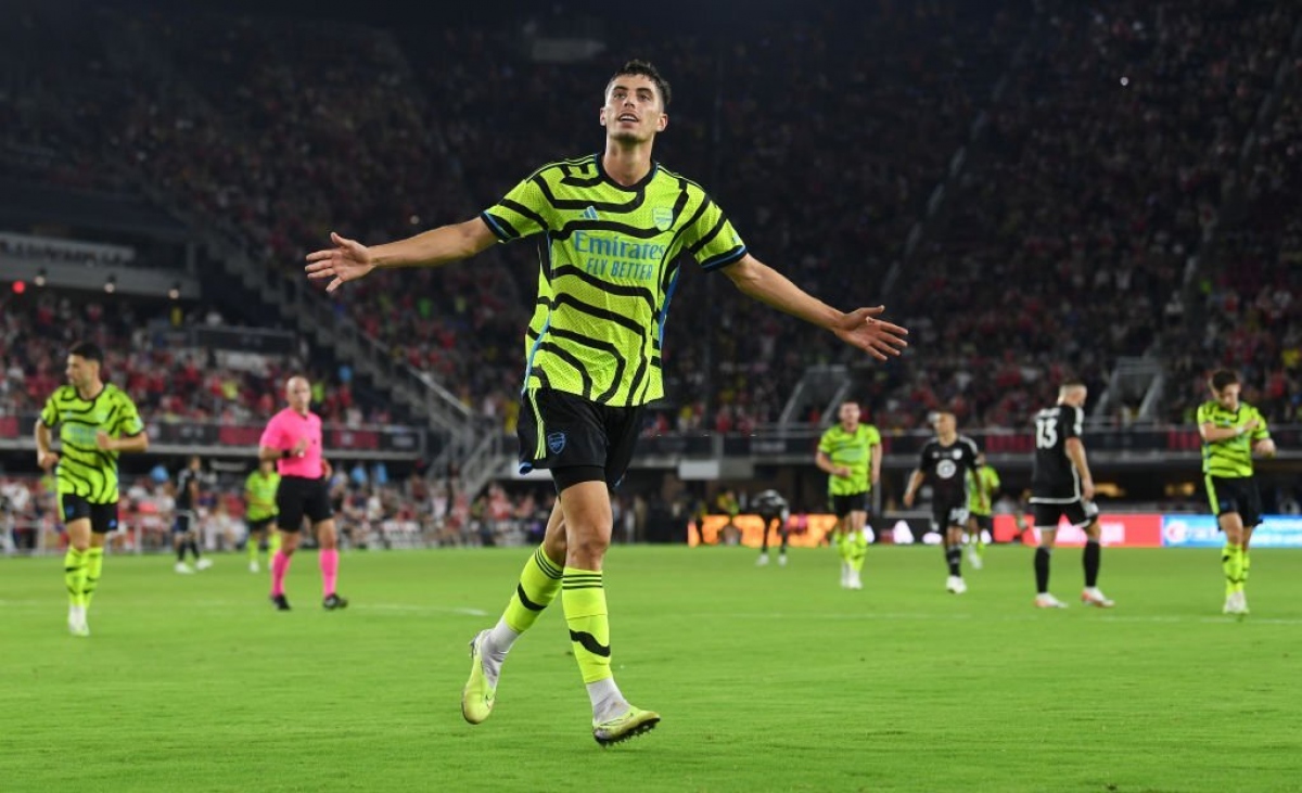 5 phút sau, Kai Havertz ấn định chiến thắng 5 sao cho Pháo thủ.