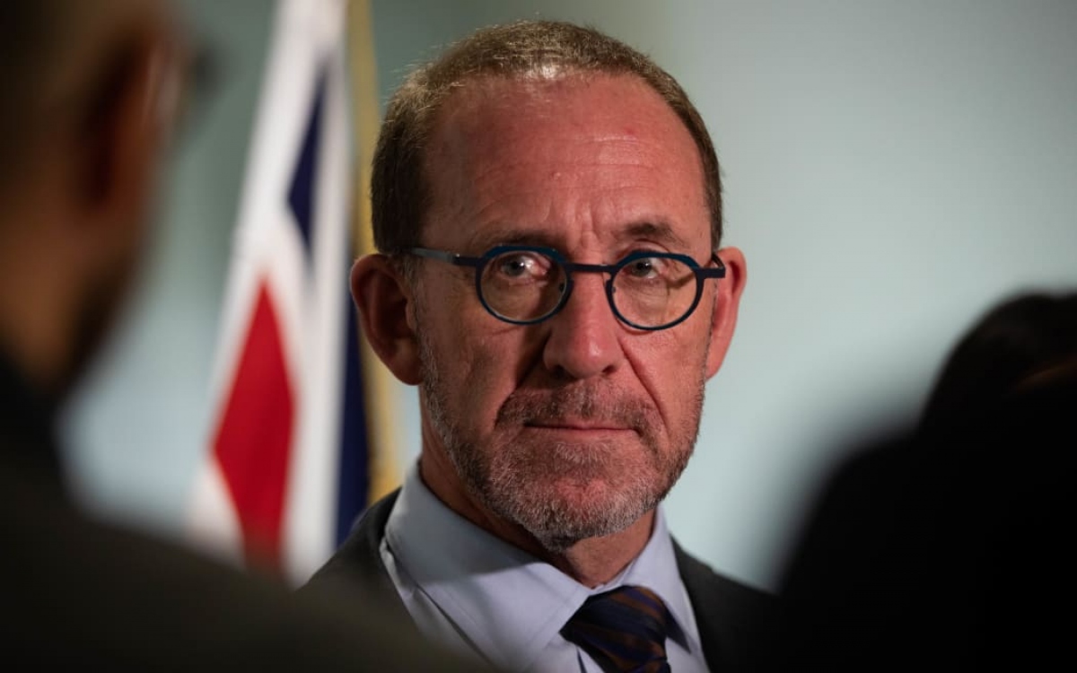 Bộ trưởng Quốc phòng New Zealand, Andrew Little. Ảnh: RNZ.