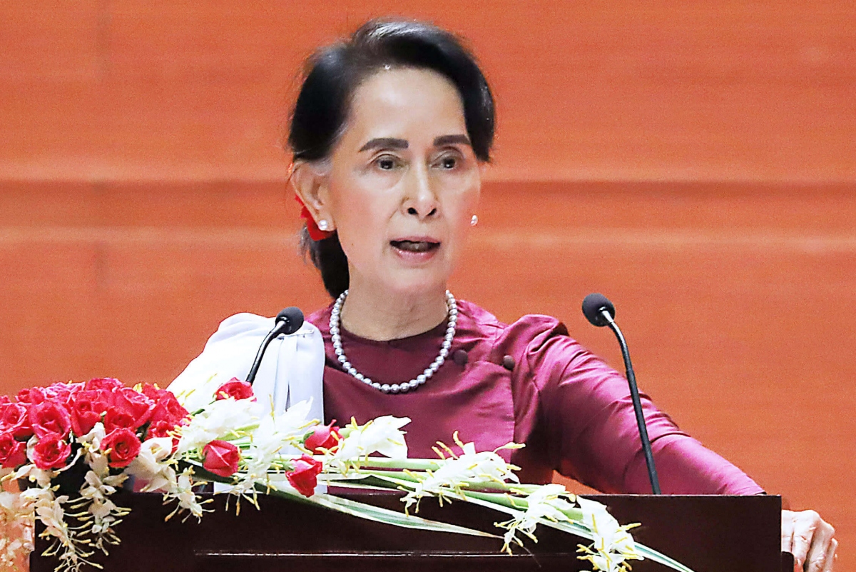 Cựu Cố vấn Nhà nước Aung San Suu Kyi. Ảnh: Nguồn Sentinel