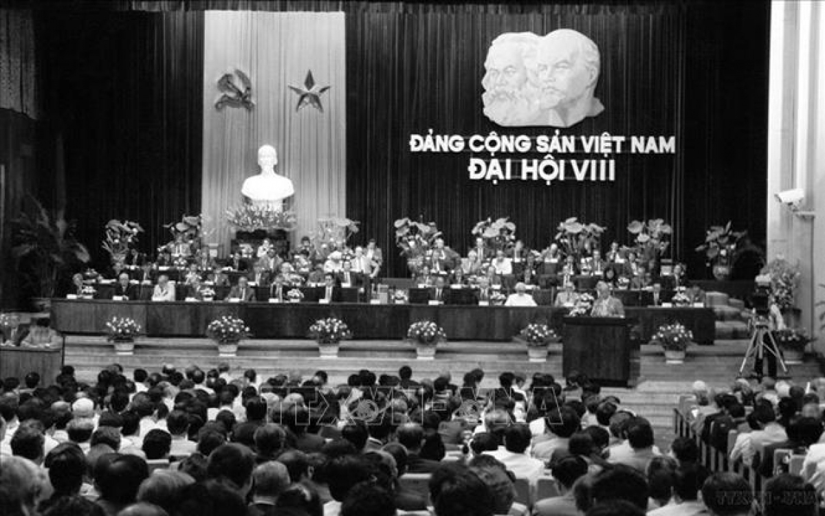 Đại hội lần thứ VIII Đảng Cộng sản Việt Nam. Ảnh tư liệu