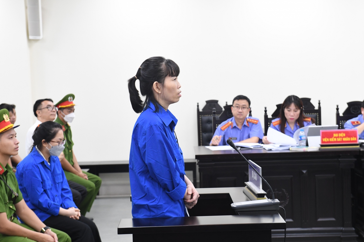 Bị cáo Cao Thị Minh Thuận, Giám đốc Công ty Phú Hưng Phát được xác định là chủ mưu, cầm đầu vụ án này. (Ảnh: Phú Đô)