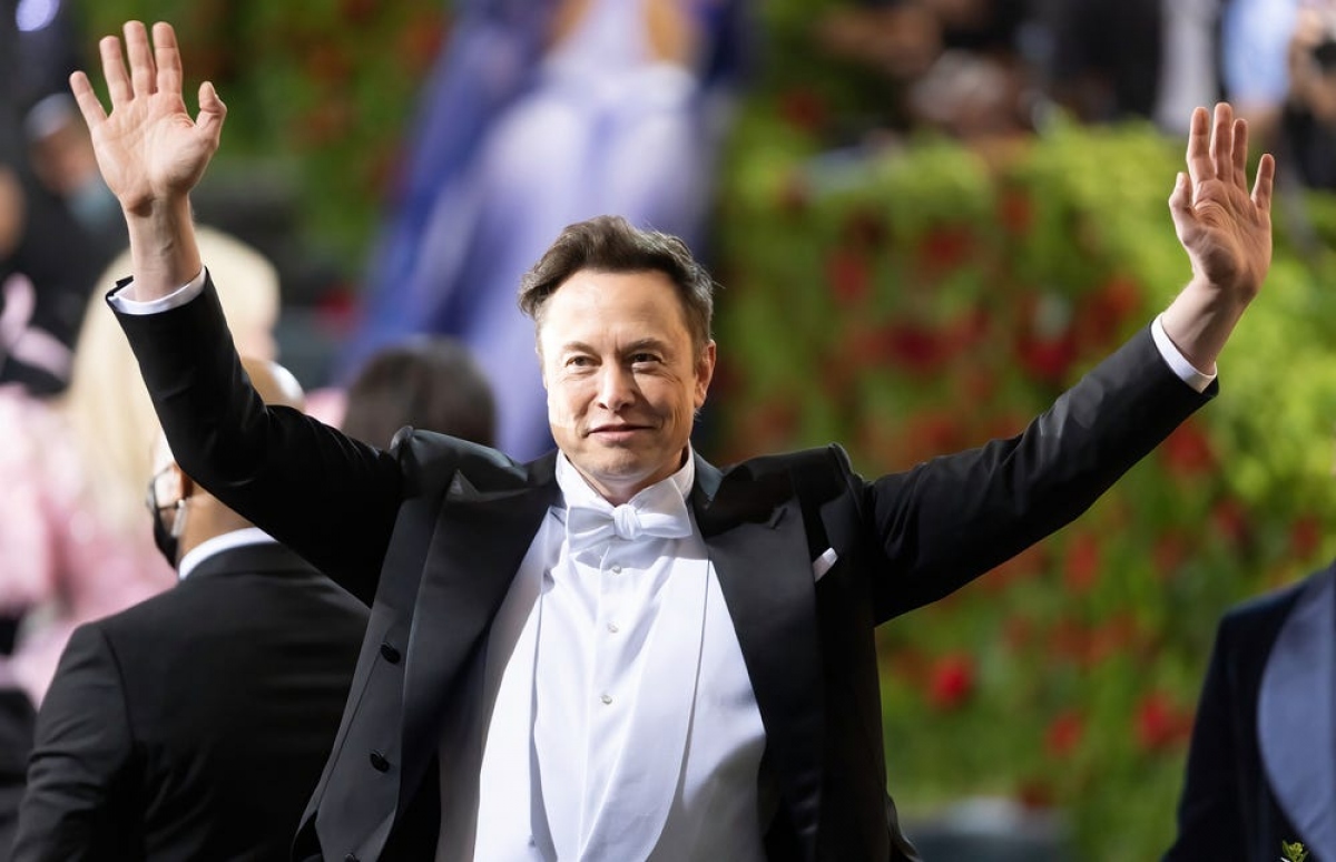 Elon Musk tại Met Gala 2022. Ảnh: GC Images