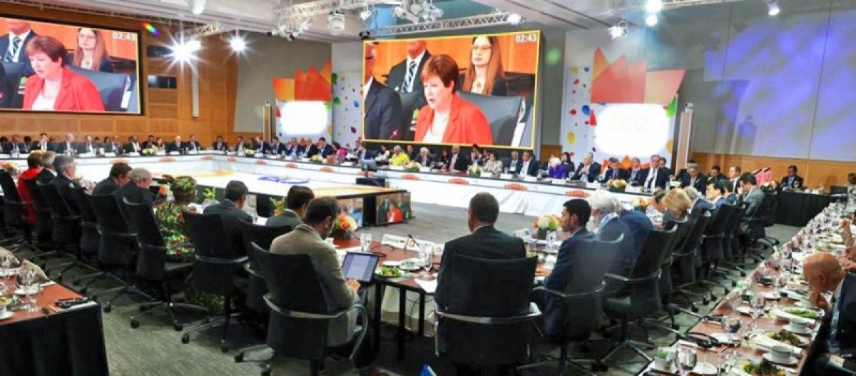 Hội nghị Bộ trưởng Tài chính và Thống đốc Ngân hàng Trung ương G20 diễn ra tại Washington DC, Mỹ hồi tháng Tư bên lề Hội nghị Mùa Xuân của WB và IMF (ANI)