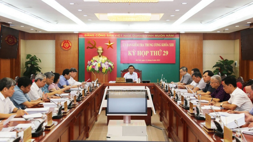 Kỳ họp 29 Ủy ban Kiểm tra Trung ương diễn ra từ ngày 12 - 15/6/2023 xem xét trách nhiệm và kỷ luật nhiều cán bộ.