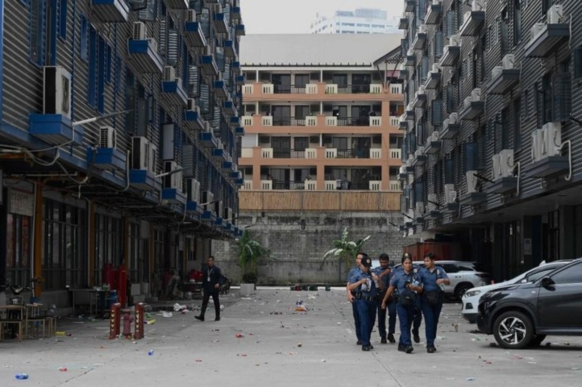 Một tòa nhà làm nơi làm việc của các lao động tại Philippines. Nguồn: AFP