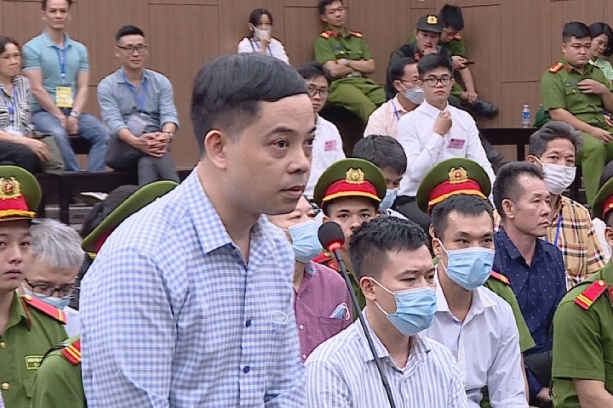 Bị cáo Phạm Trung Kiên -  cựu Thư ký Thứ trưởng Bộ Y tế.