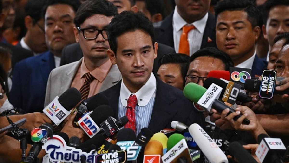 Tòa Hiến pháp Thái Lan phán quyết ông Pita không đủ tư cách tranh cử trong cuộc tổng tuyển cử ngày 14/5 (Ảnh: AFP)