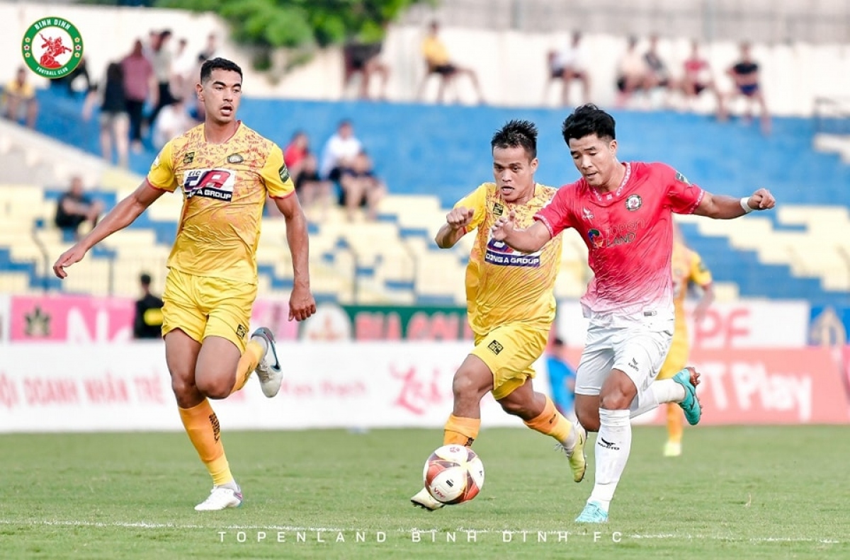 Thanh Hóa tạm vươn lên dẫn đầu V-League 2023. (Ảnh: CLB Bình Định). 