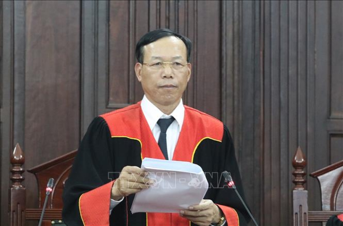 Phó Chánh án thường trực Toà án nhân dân Tối cao Nguyễn Trí Tuệ là 1 trong 5 người được lấy phiếu tín nhiệm. Ảnh:TTXVN