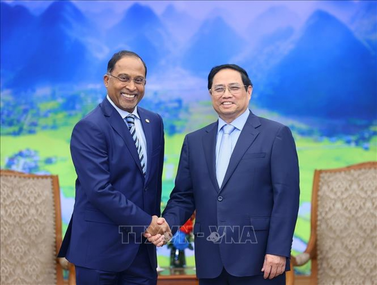 Thủ tướng Phạm Minh Chính tiếp Bộ trưởng Ngoại giao Malaysia.