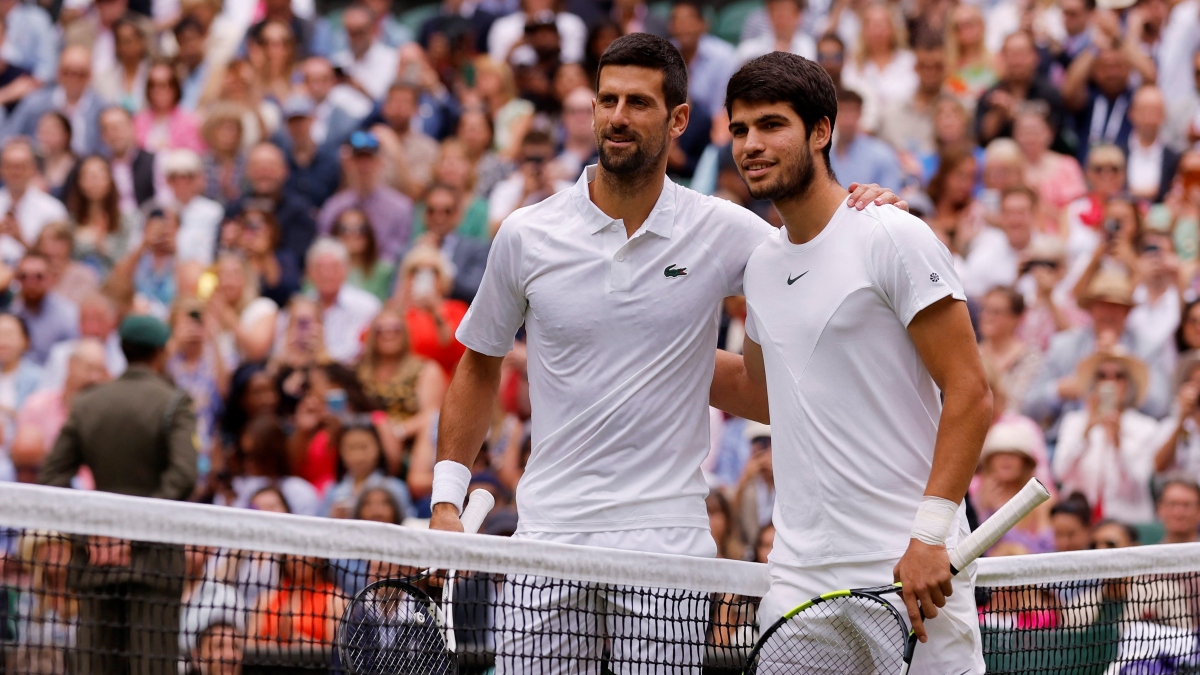 Trận chung kết đơn nam Wimbledon 2023 diễn ra giữa 2 tay vợt hàng đầu thế giới hiện tại - Carlos Alcaraz và Novak Djokovic. 