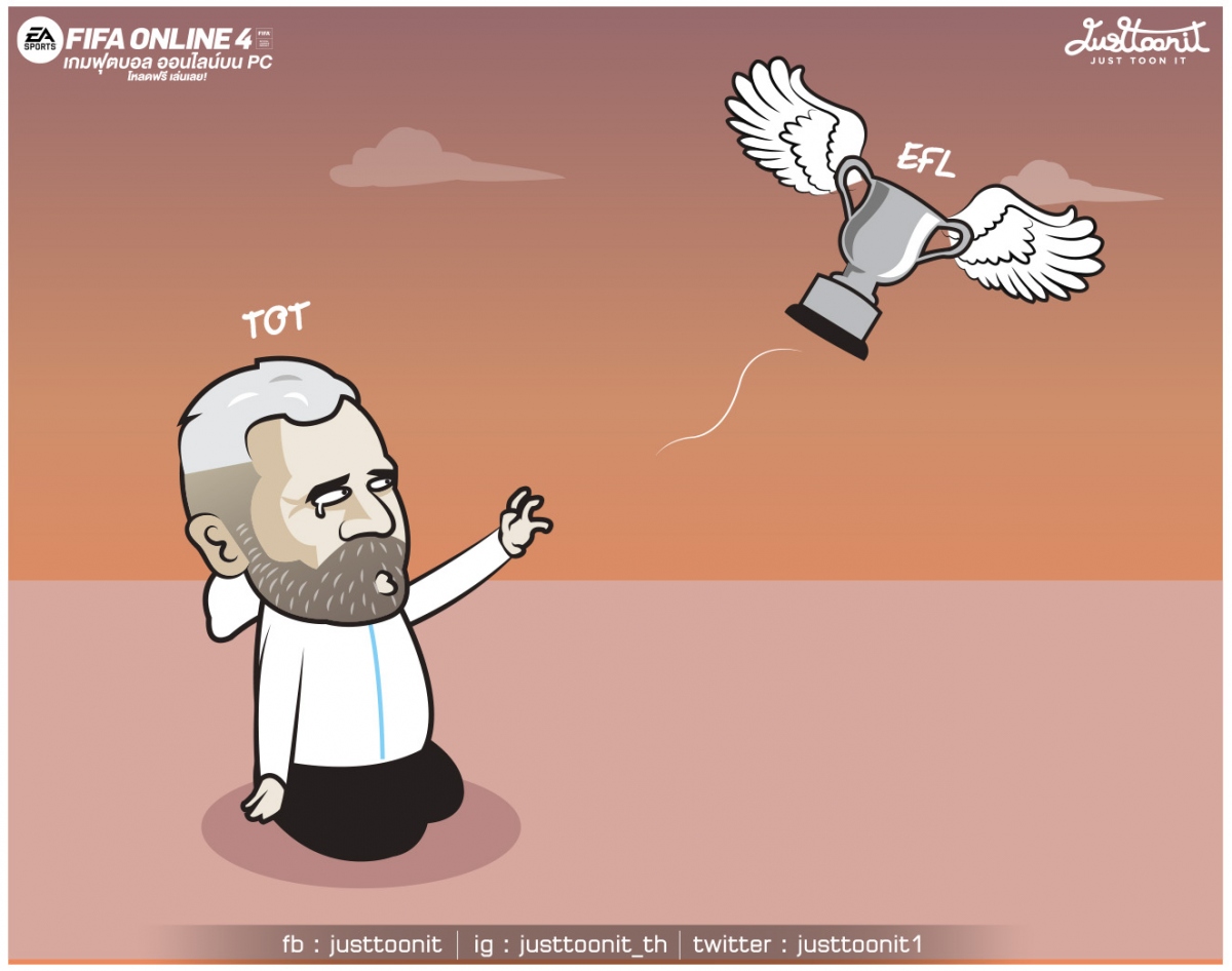 Tottenham chia tay giấc mơ vô địch Cúp Liên Đoàn Anh. (Ảnh: Just Toonit). 