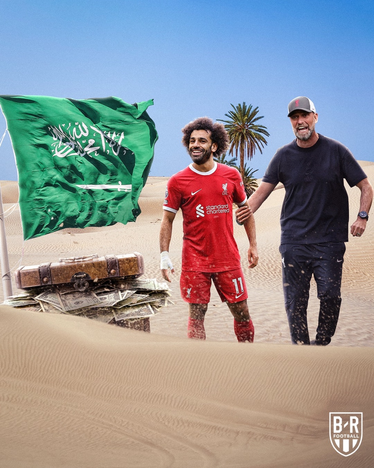 HLV Klopp khó ngăn cản Salah sang Saudi Arabia. (Ảnh: Bleacher Report). 