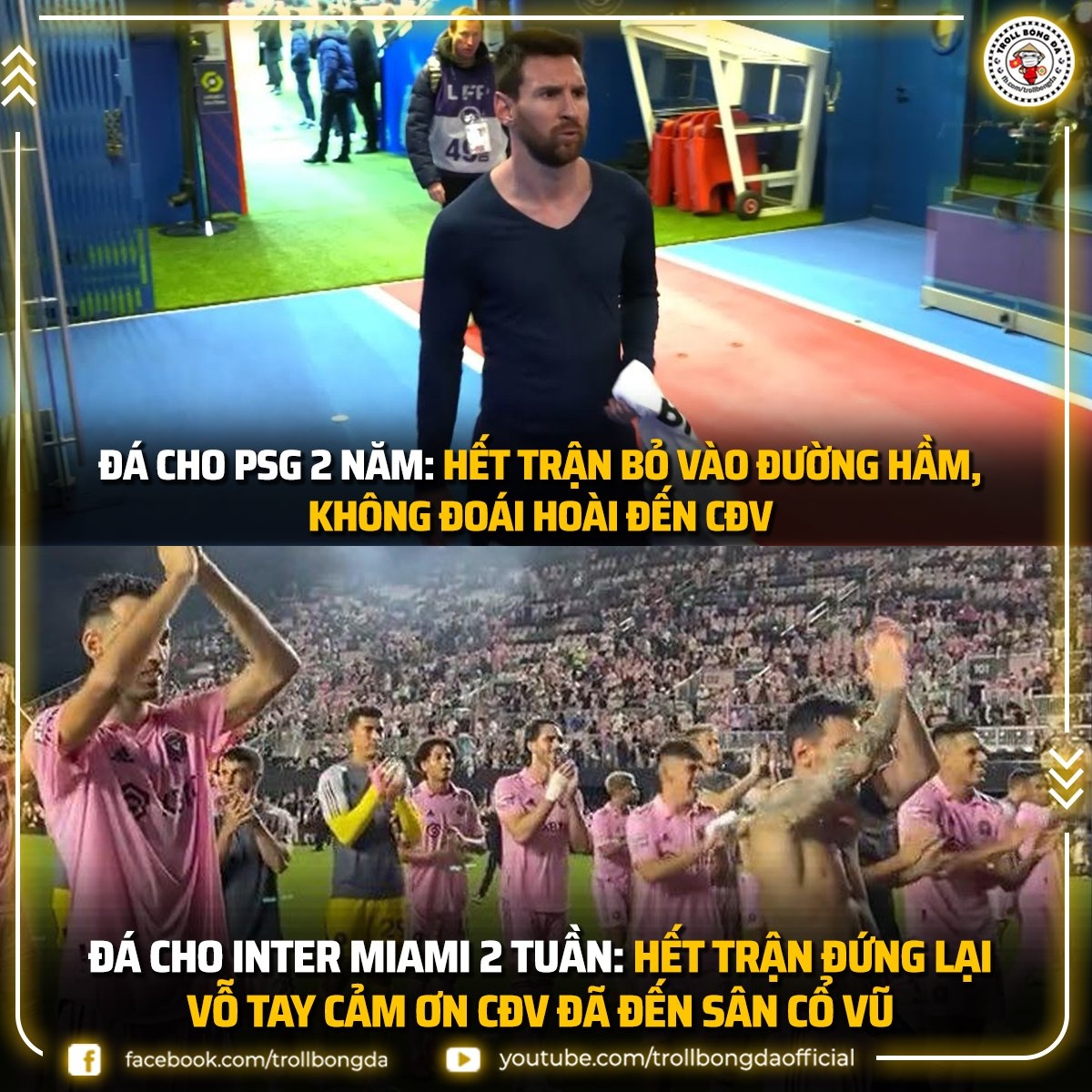 Messi ''cực sung'' sau khi gia nhập Inter Miami. (Ảnh: Troll Bóng đá). 