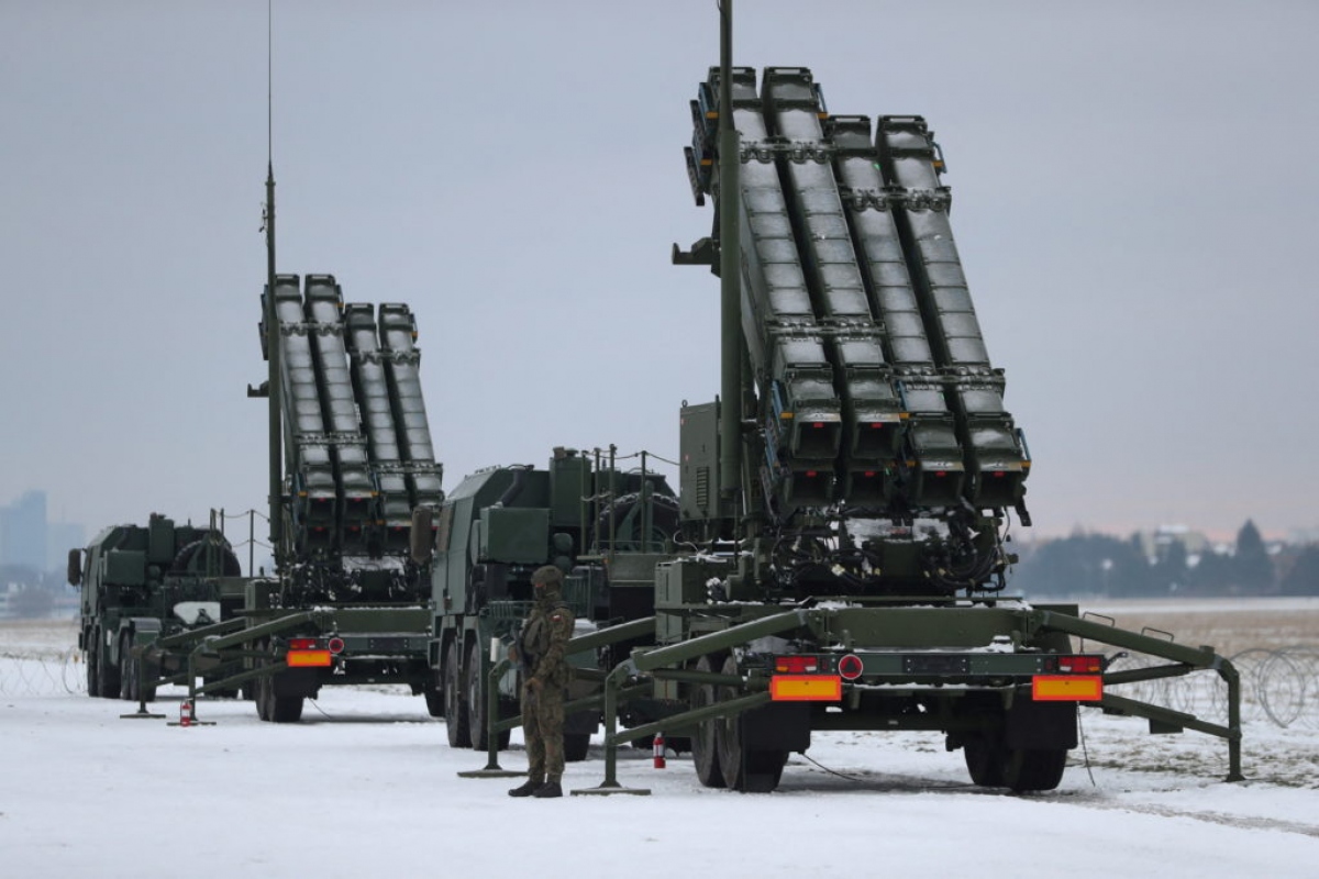 Hệ thống phòng thủ Patriot Đức triển khai tại Ba Lan (Ảnh: Reuters)
