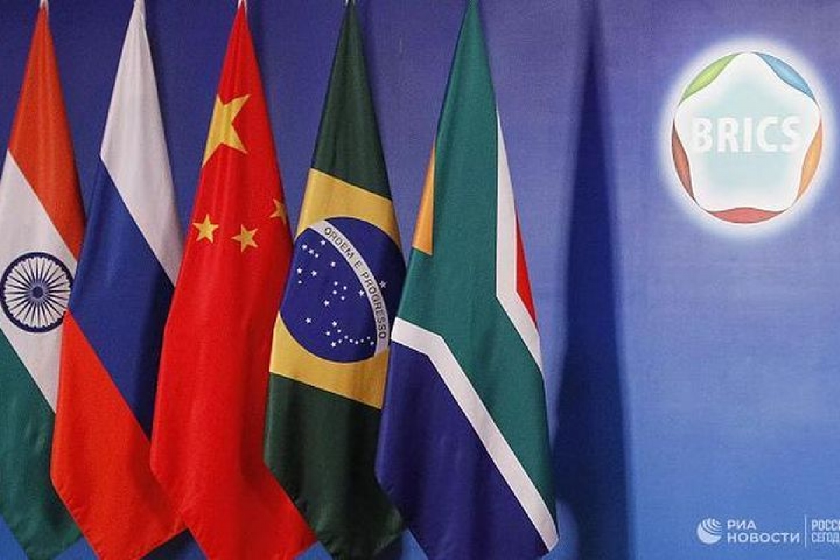 Nhóm BRICS gồm các nước Brazil, Nga, Ấn Độ, Trung Quốc, Nam Phi (Ảnh minh họa: KT)