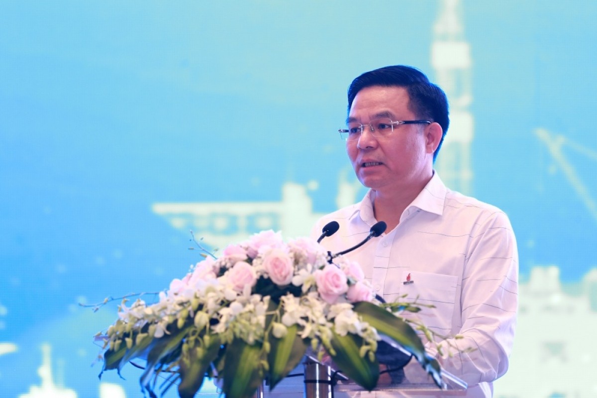 Ông Lê Mạnh Hùng – Tổng Giám đốc Petrovietnam phát biểu tại hội nghị