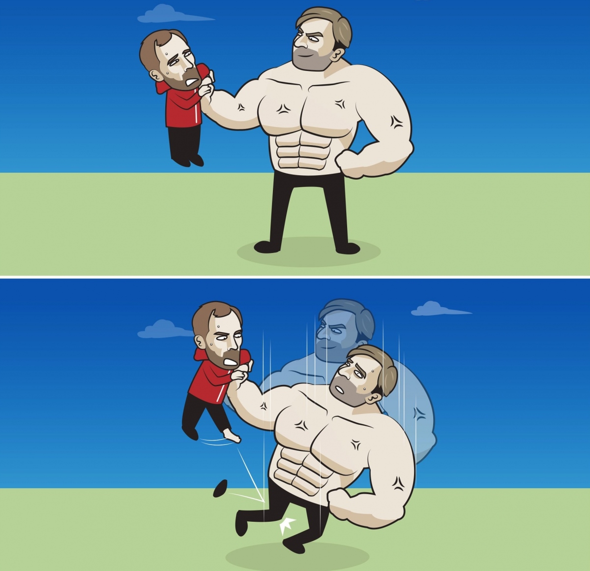 Bayern Munich lội ngược dòng thắng Liverpool. (Ảnh: Just Toon It)