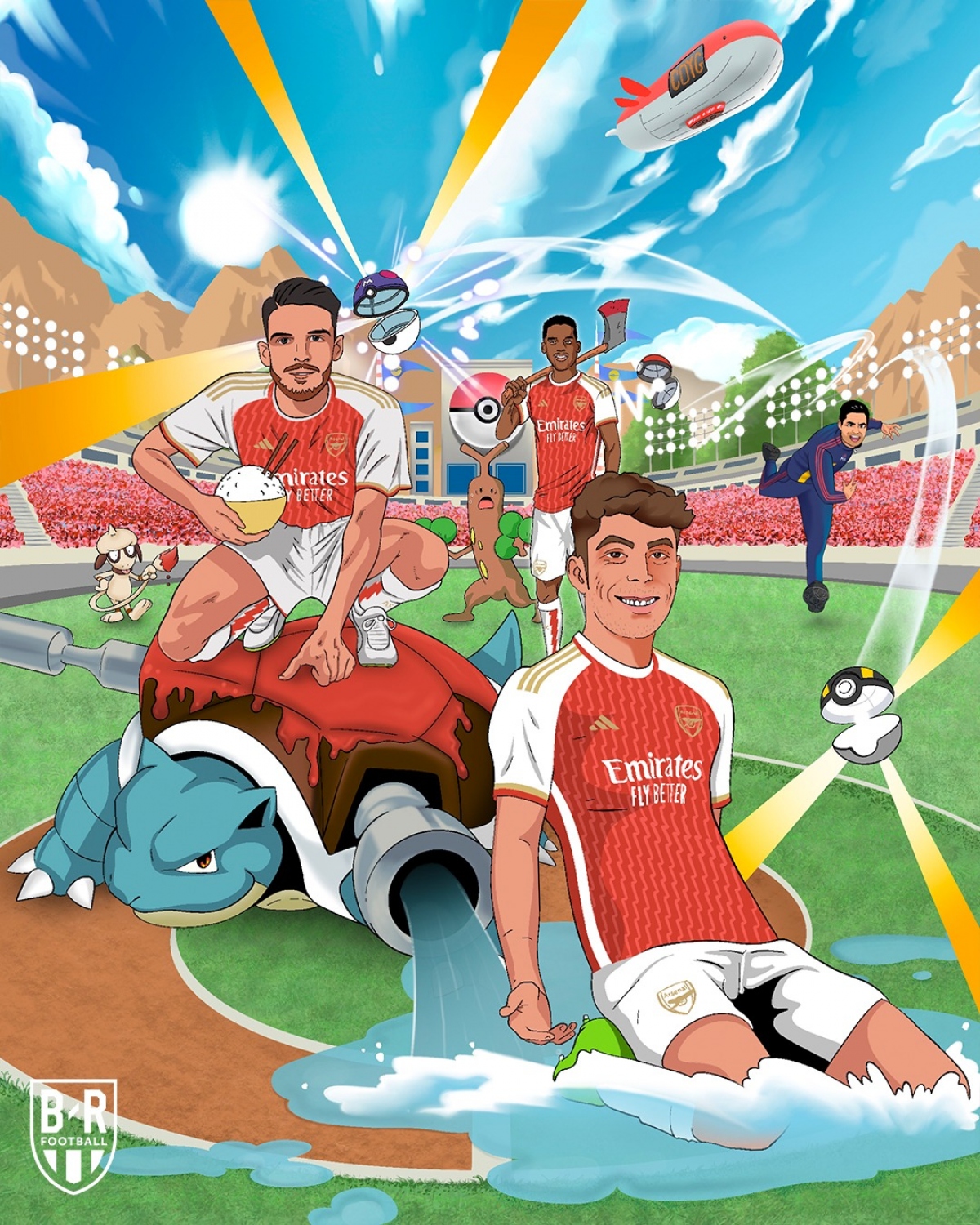 Arsenal tràn đầy khí thế bước vào mùa giải Ngoại hạng Anh 2023/2024. (Ảnh: Bleacher Reports)