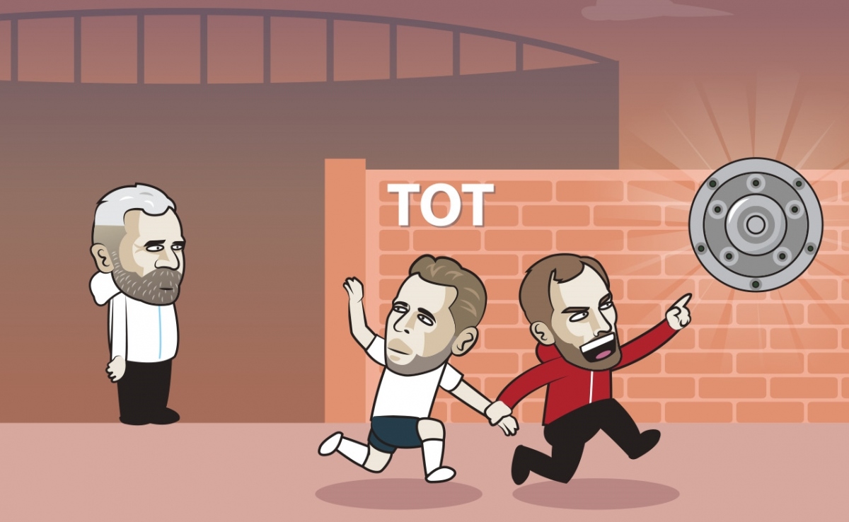 Harry Kane chia tay Tottenham, đi theo tiếng gọi của Bayern Munich. (Ảnh: Just Toon It)