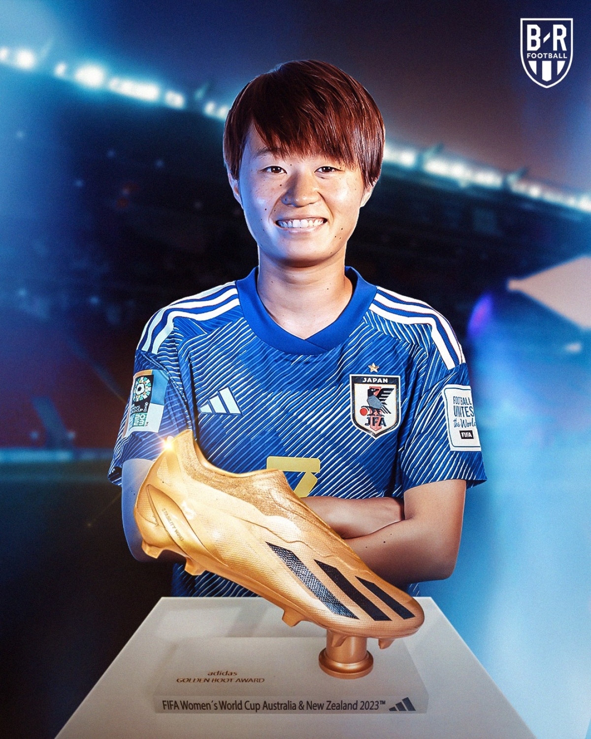 Hinata Miyazawa đoạt "Chiếc giày vàng" World Cup nữ 2023. (Ảnh: Bleacher Reports)