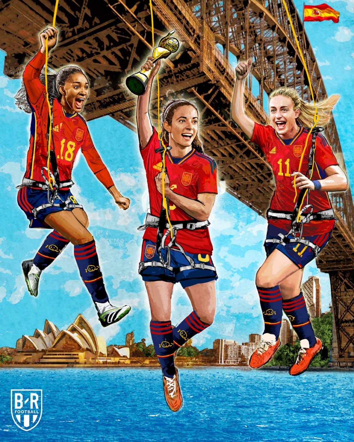ĐT nữ Tây Ban Nha chinh phục chức vô địch World Cup nữ 2023. (Ảnh: Bleacher Reports)