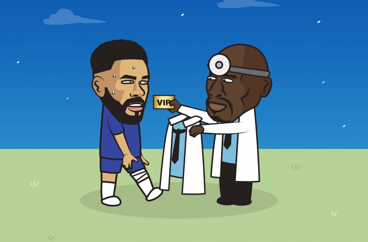 Chelsea nhận hung tin từ Reece James. (Ảnh: Just Toon It)