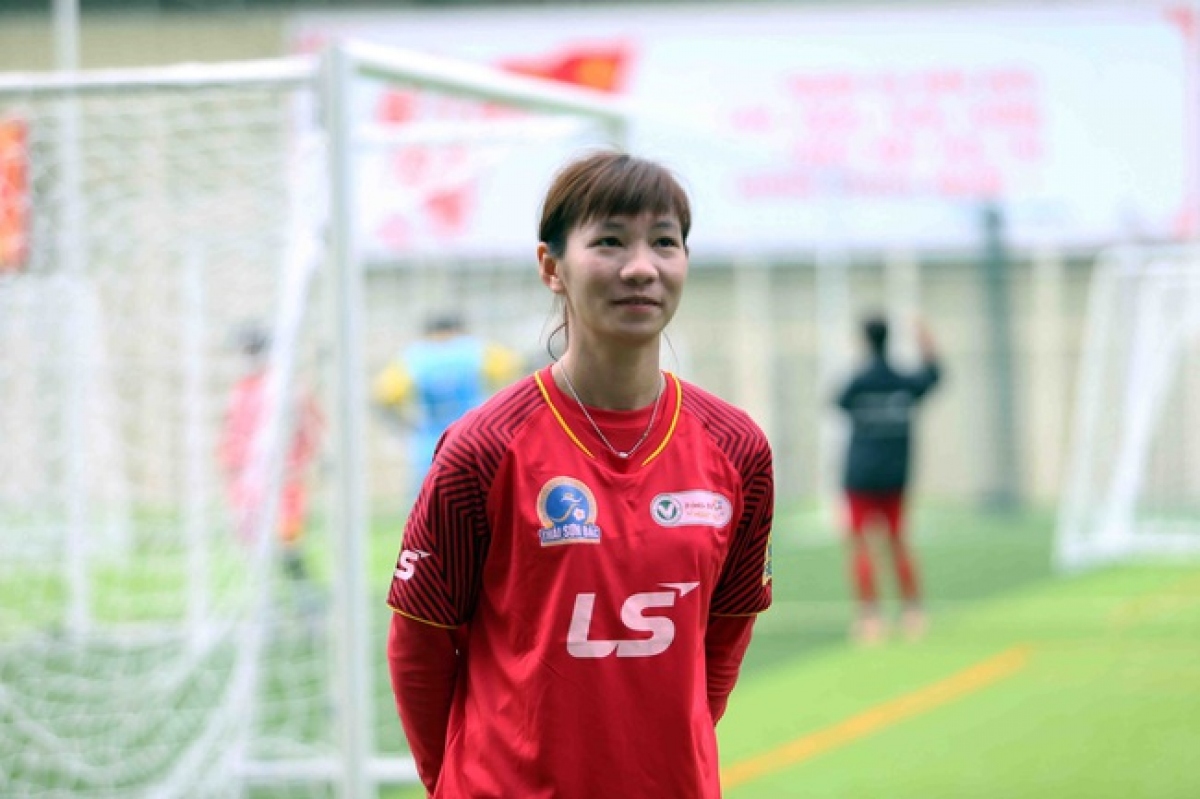 Vietnamese midfielder Tran Thi Thuy Trang (Photo: danviet.vn)