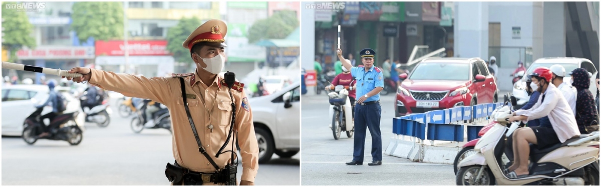 Cán bộ Đội Cảnh sát giao thông số 7, Phòng Cảnh sát giao thông Công an TP Hà Nội thường xuyên túc trực, làm nhiệm vụ phân luồng giao thông tại khu vực ngã tư. "Đội chủ động phối hợp với các lực lượng chức năng như Đội đèn tín hiệu giao thông, các đơn vị của Sở Giao thông vận tải thường xuyên theo dõi nắm tình hình để có những điều chỉnh phù hợp về chu kỳ đèn, về tổ chức giao thông, đảm bảo phục vụ tốt nhất hoạt động giao thông ở khu vực này. Đội Cảnh sát giao thông số 7 cũng phối hợp lực lượng thanh tra giao thông ở điểm nút phức tạp để kịp thời hướng dẫn phân luồng từ xa, hạn chế tối đa việc ùn tắc có thể xảy ra", Thiếu tá Nguyễn Minh Đức, Phó đội trưởng Đội Cảnh sát giao thông số 7 nói.